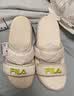 斐乐（FILA）女鞋运动拖鞋厚底凉拖沙滩鞋漂流船 奶白-GD 39 实拍图