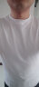 奥德里奇（Aodeliqi）短袖T恤男士夏季丝光棉凉感透气纯色打底衫半袖小高领修身t恤上衣 白色 XL 晒单实拍图