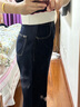 DZZIT【爆款补单】地素春秋阔腿裤子ins高街潮流设计高腰直筒牛仔裤女 深蓝 27 实拍图