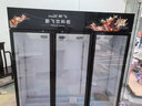 新飞 （Frestec）1300升商用展示柜冷藏保鲜柜超市饮料啤酒冷饮立式冷柜陈列冰箱三门风冷上机黑红 实拍图