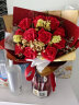 花悦荟11朵红玫瑰花束永生满天星七夕情人节生日礼物同城配送女友老婆爱 晒单实拍图