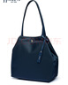 哈吉斯（HAZZYS）女包 2026春季新款女士休闲托特包轻便纯色简约单肩包ALKS2FDAE13 藏青色NV 00 实拍图