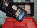 HB加强塑料多功能家用双层手提式五金工具箱收纳箱零件盒车载置物箱 红黑双层17寸收纳工具箱 实拍图