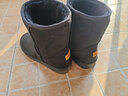 回力（Warrior）雪地靴女鞋冬季棉鞋女士加绒加厚保暖中筒厚底棉靴子女官方黑色40 实拍图