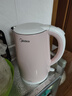 美的（Midea）电热水壶电水壶烧水壶双层防烫价保11.11 0涂层 食品级304不锈钢1500W快速沸腾1.7L大容量 HJ1705 实拍图