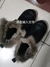 莱然雪地靴牛皮女靴子厚底加绒毛毛靴东北棉靴百搭短靴2025冬季新款潮 黑色 41 实拍图