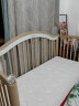 哈卡达（HAGADAY）婴儿床无缝拼接床实木婴儿儿童大床新生儿宝宝床 单床+全椰床垫+天鹅白床围三件套 160*80cm 晒单实拍图