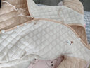 人之初新生儿婴儿哈衣服秋冬夹棉连体衣春秋套装宝宝保暖衣服初生秋冬装 绿色 66cm 实拍图