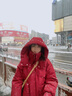 雪中飞新款百搭经典立体大口袋按扣袖口女士中长款连帽羽绒服女 酒红色|8882 M 165/88A 实拍图