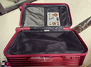 大嘴猴（paul frank）超大容量行李箱女拉链密码拉杆箱网红男轻音万向轮旅行箱学生皮箱 波尔多红/加大加宽/抑菌款 24英寸 实拍图