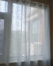金蝉 窗帘免打孔窗纱现代简约北欧卧室客厅阳台伸缩杆窗纱简易帘 丝缕-白色【含伸缩杆】 适用宽1.6-2.1米窗帘1.4*1.5两片 实拍图