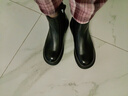 百丽（Belle）舒适瘦瘦休闲靴女2025冬新款商场同款羊皮复古靴B7E1DDD5 黑色-绒里 38 (240mm) 实拍图