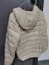 雪中羽皇轻薄羽绒服女连帽2025年秋冬新款休闲小个子白鸭绒保暖防寒外套 米色 M (160) (80-95斤） 实拍图