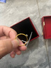 周六福（ZLF）520礼物 黄金戒指女足金999单个可叠戴光圈指环手饰 计价 光面22号 - 1.66g 实拍图