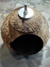 YEE鸟窝鹦鹉窝鹦鹉玩具椰子壳鸟巢虎皮牡丹玄凤珍珠专用保暖草编用品 特大号打磨（螺丝款） 实拍图