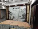 久久猫中式古典岩板背景墙微晶石护墙板石材瓷砖电视墙石纹拉菲酒红边框 【墙芯】岩板背景墙/1平方米 实拍图