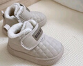 婧麒（JOYNCLEON）2025冬季婴幼儿学步鞋加绒保暖软底防滑儿童棉鞋0到3岁宝宝鞋 杏色055加绒 二棉款 15 cm内长适用脚长14cm 实拍图
