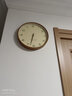 七秒印象 七装饰钟表北欧挂钟客厅现代简约时钟时尚轻奢挂表静音石英挂墙家用 深色木纹款大号 实拍图