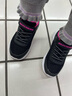 Skechers斯凯奇儿童运动鞋春秋女童魔术贴休闲鞋中大童轻质跑步鞋303601L 女款/黑色/桃红色/BKHP 33 实拍图