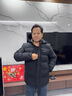 石墨烯棉服男士棉衣加厚保暖冬季休闲大码防风外套面包服带帽子 2858藏青 2XL【体重120-140斤】 实拍图