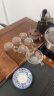 品一恒（PINYIHENG）带把玻璃小茶杯大容量家用透明品杯功夫茶具配件耐热品茗杯平底杯 60造型（六只装）（100ML） 实拍图