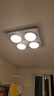 好太太浴霸灯暖排气扇照明一体老式四灯三合一传统集成顶浴室卫生间取暖 传统顶-开关4灯护眼白泡+照明+ 实拍图
