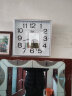 康巴丝（Compas） 挂钟 客厅家用大气方形石英钟办公日历时钟表挂墙卧室壁挂钟表 3112Y日历闪银（32*32cm） 实拍图