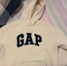 Gap男女装LOGO仿羊羔绒落肩袖卫衣美式休闲保暖连帽衫807084 米黄色 L (185/104A) 实拍图