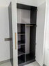束寻【上门安装】衣柜现代简约实木挂衣杆经济型简易组装出租房卧室 两门80*40*180暖白+灰色 包安装 实拍图