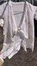 全棉时代纯棉新生婴儿连体衣服新款抗菌纱布宝宝春夏满月服和袍 花园物语粉【四季款】 59cm （0-3个月） 实拍图