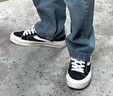 VISION STREET WEAR Odd Astley Pro经典休闲低帮运动休闲鞋帆布鞋板鞋男女多色平底 黑色 44 实拍图