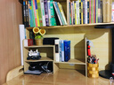灏森梦桌上书架创意置物架书桌家用卧室桌面收纳小架子学生伸缩储物架子 【左转无门】木色伸缩30-60cm 实拍图