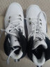 乔丹QIAODAN男鞋磨砺篮球鞋秋季新品高帮皮面减震耐磨球鞋 乔丹白黑色(高帮加绒) 40 实拍图