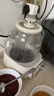美的（Midea）花漾0胶水全玻璃养生壶 多功能煮茶壶 母婴烧水壶 恒温电热水壶 全自动一体煮茶器1.2L YS12B302J 实拍图