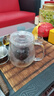 宣室堂茶壶玻璃耐高温泡茶壶玻璃茶具套装过滤茶水分离杯水壶花茶壶家用 企鹅壶650毫升 实拍图