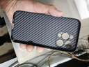 古艺涵苹果16手机壳iPhone16promax碳纤维纹理17/Air磨砂套15plus超薄防摔14Pro凯夫拉14/13浮雕12/11男X 炫酷黑【碳纤维纹理】 Phone 14 Pro 实拍图
