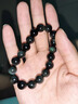 芯奢银曜石手串男士佛珠手链男潮流黑曜石12mm手链女生日礼物送男友 12MM+精美礼盒 实拍图