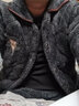 安颜睡衣男冬季加厚爸爸中老年棉袄三层夹棉法兰绒保暖加绒家居服套装 8815灰R【长毛绒】 2XL 一135斤-160斤 三层加厚 实拍图