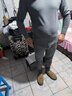 恒源祥男士无痕保暖内衣套装抗菌双面磨绒亲肤薄款打底中青年秋衣秋裤 双面磨毛保暖套装【浅灰】-送棉袜1双 L 170 实拍图