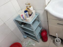 天匠阁浴室置物架卫生间脸盆架厕所储物架洗手间收纳架子塑料 大长方4层北欧蓝 实拍图