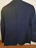 罗蒙（ROMON）西服男士小西装外套职业正装修身休闲伴郎服 藏青色3XL 实拍图