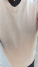 恒源祥纯色羊毛绒衫羊毛毛衫男加厚半高领毛衣中年男士针织打底保暖衣服 100%不起球高档驼色 低 领 XL 175码(适合140-160斤) 实拍图