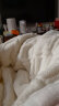 水星家纺毛毯加厚春夏午休毯子办公室空调毯毛绒毯 150×200 云羽纳瑞 白 实拍图