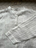 无印良品（MUJI）女式 麻 水洗 立领 七分袖罩衫女士汉麻衬衫衬衣夏季款 BC2JJA4S 米白色条纹 M （160/84A） 晒单实拍图