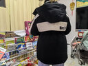鸭鸭羽绒服女中长款冬季新款时尚城市轻户外运动休闲保暖外套XB 黑色 L 实拍图