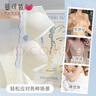 曼可娇无痕内衣女小胸聚拢文胸夏季薄款无钢圈运动套装学生孕妇胸罩套装 奶白 S (适合32/70ABC) 实拍图