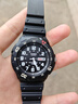 卡西欧（CASIO） 卡西欧(CASIO)手表 树脂皮带运动防水儿童学生电子表日期星期 MRW-200H-1B 实拍图