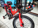 凤凰（Phoenix）儿童自行车宝宝脚踏车儿童折叠自行车3-8岁童车  中国红 18寸 晒单实拍图