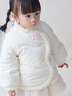 巴拉巴拉童装儿童羽绒服婴儿外套2025新宝宝女童春装新年拜年服新中式衣服 白色调00311-白鸭绒 90 充绒量59g 实拍图