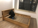 源氏木语精选实木床现代简约橡木储物箱体床北欧卧室家具双人床 橡木原木色离地床1.8*2m+床头柜*1 实拍图